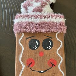 Block Wood Gingerbread Decor