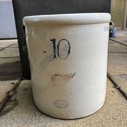 Vintage Red Wing Crock 10 Gallon