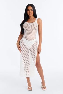 Crochet swim coverup ! Size Large
