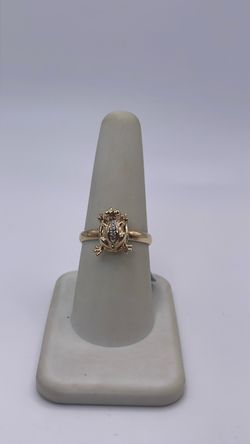 14k gold frog ring
