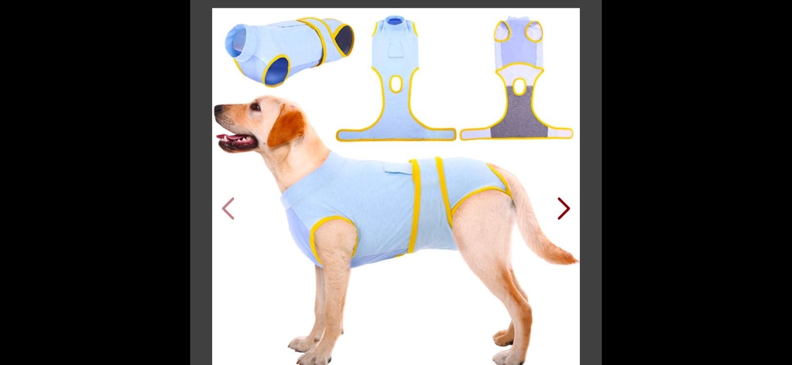 Kuoser Recovery Suit For Dogs Cats After Surgery, Professional Pet Recovery Shirt Dog Abdominal Wounds Bandages, Substitute E-Collar & Cone,Prevent Li