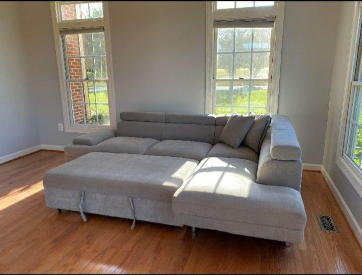 Sleeper Sectional Couch By Emerald Home ✅No Needed Credit Check 💛 $39 Down Payment with Financing