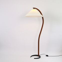 Mads Caprani Original Vintage Danish Lamp Light Floor lamp With Original Shade Designer
