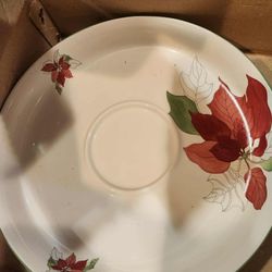 Poinsettia Chip & Dip Set