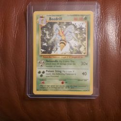 Pokemon Base Set Unlimited Beedrill 17/102 Mint!