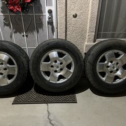 2010 Toyota Tundra Oem 3 Wheels And Spare Tire