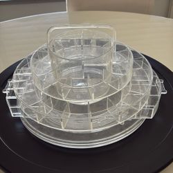 Clearly Chic Rotating Cosmetic, Or Nail Polish Organizer