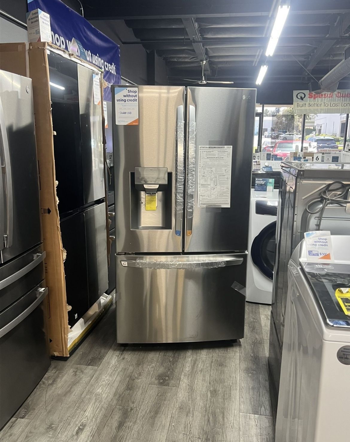 🚨LG Stainless Steel French Door Refrigerator With Ice Maker And Water Dispenser🚨 Full Capacity
