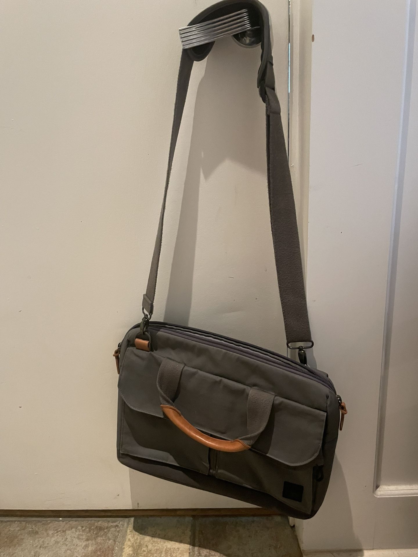 Gray Messenger Bag