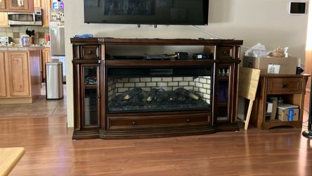 Fireplace heater & flame change remote