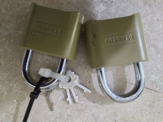 2.. Brand new combination locks..
