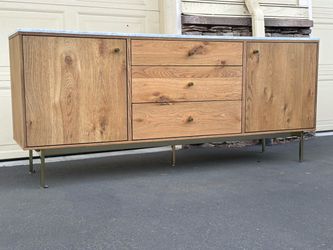 Mid century style credenza media console by 4 hands