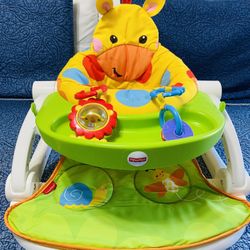Fisher Price Sit Me Up Floor Seat With 2 Linkable Toys & Removable Tray