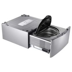 LG Sidekick 1-cu ft 27.0-in Graphite Steel Pedestal Washer