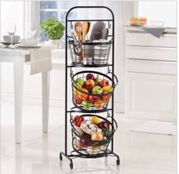 Mesa 3-tier Wrought Iron Market Baskets Item 1393287 | Model ME9663