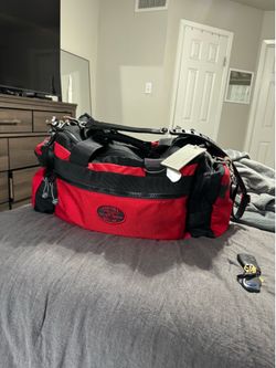 red oxx duffel bag