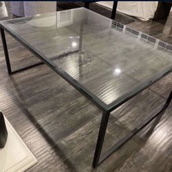 Large Glass Coffee Table (I Think From Pottery Barn) Needs Repainting $120 OBO 