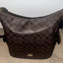 Coach Canvas Shoulder Handbag