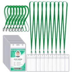 200pcs Name Tag Lanyard With  ID Holder