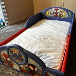 Spiderman Toddler Bed With Mattress 