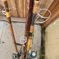4 Ocean Fishing Rods And Reels $150 For All