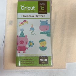 Unused Unlinked Create a Critter Cricut Cartridge 