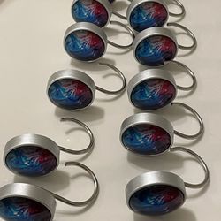 2 Sets Separately Sold Shower Curtain Hooks 