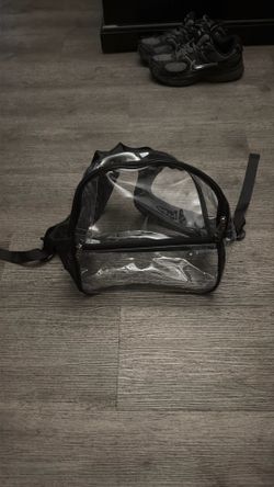 Used clear back pack