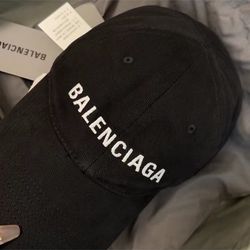 Balenciaga Black Velcro Hat 