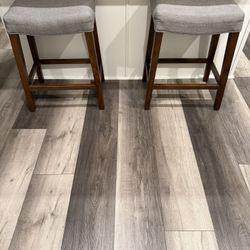 Set of 2 Upholstered Counter-Height Bar Stools $140 OBO