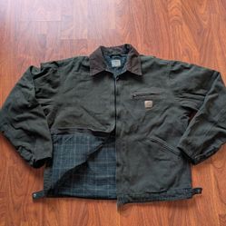 Vintage Carhartt Detroit J97 Jacket - Moss Green - Size Large