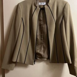 Jones Stuido Tan/Black Women’s Blazer