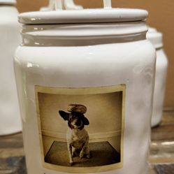 Rae Dunn Dog Canister Have A Balanced Diet