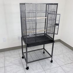 (NEW) $95 Large 53” Bird Cage for Parakeet Parrot Cockatiel Canary Finch Lovebird, Size 24x17x53” 