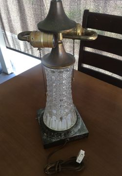 chrystal lamp vintage