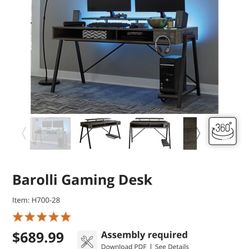 GAMING DESK - BRAND NEW, UNOPENED!