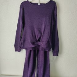Carter's 2pc Lounge Top & Pants Outfit Set Girl Size 14 New