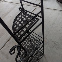 Wrought Iron Corner Shelf 