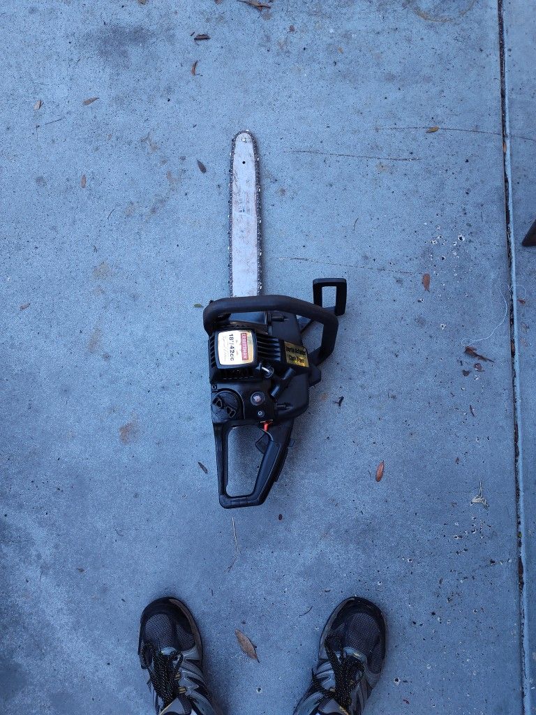 Craftsman 18 Inch Chainsaw 42cc Inertia Activated Chain Brake