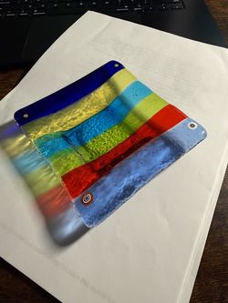 Murano Glass Tray - Italian Fused Glass - Venice