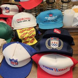 Lot Of 100  Vintage Trucker Hats. 