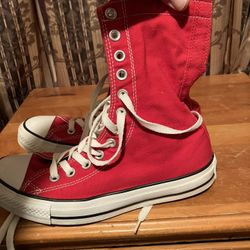 Converse Red Boots 