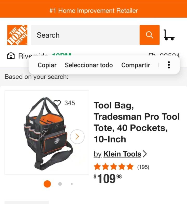 Klein Tools Tool Bag, Tradesman Pro Tool Tote, 40 Pockets, 10-Inch