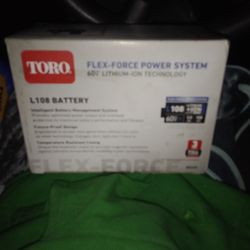 Toro Flex Force Power System 60v Lithium Ion Technology