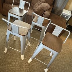 Metal Bar Stools Counter High Chairs