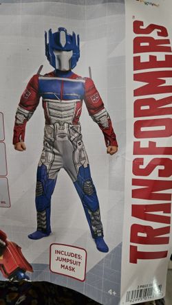 Transformer Optimus Prime Boys Costume Halloween Size 8-10 