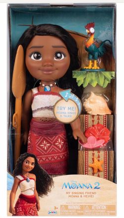 Disney Moana 2 My Singing Friend Moana Doll & Heihei Figure Playse