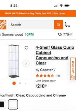 Glass cabinet