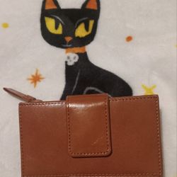 Mundial Paulie Charter Club Women's Italian Calfskin Leather Tri- Folding Wallet