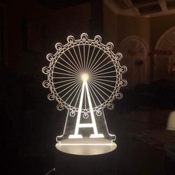 Creative 3D Visualization Lamp LED Table Nightstand Light Baby Room Amazing Decoration